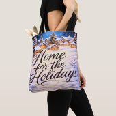 Tote Bag 'Maison pour les Fêtes' (De près)