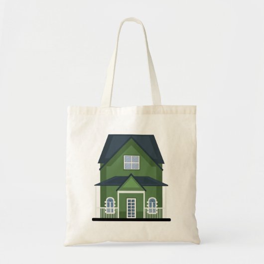 Tote Bag Maison verte (Devant)