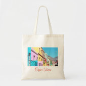 Tote Bag Maisons colorées du Cap Bo Kaap Street (Devant)