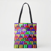TOTE BAG MAISONS COMMUNAUTÉ MAISON COLORÉE (Devant)