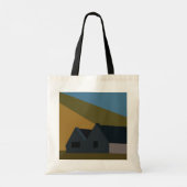 Tote Bag Maisons La nature des montagnes (Dos)
