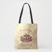 Tote Bag Maître de design Reiki Lotus (Devant)