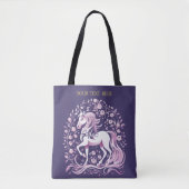 Tote Bag Majestic Purple Horse (Devant)