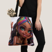 Tote Bag Make It Happen CHIBI DOLL  (De près)