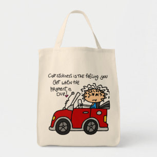 Tote Bag Maladie de voiture humoristique