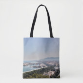 Tote Bag Malaga, Espagne Panorama (Devant)