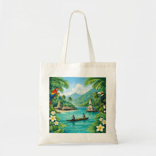 Tote Bag Malaita Îles Salomon Canoë de récif tropical