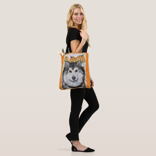 Tote Bag Malamute d'Alaska (Sur le modèle)