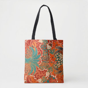 Tote Bag Malaysian Batik : Beau Motif d'art.