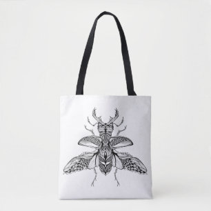 Tote Bag Mâle-Scarabée psychédélique inspiré 2