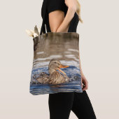 Tote Bag Mallard Duck à Downing Park (De près)