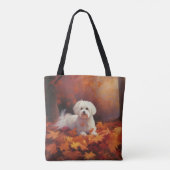 Tote Bag Maltais en automne Feuilles automne Inspiration (Dos)