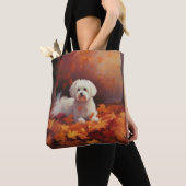 Tote Bag Maltais en automne Feuilles automne Inspiration (De près)