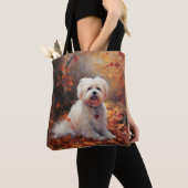 Tote Bag Malti Tzu à l'automne Feuilles automne Inspire (De près)