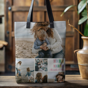 Tote Bag Mama a fait un patchwork magique de photos
