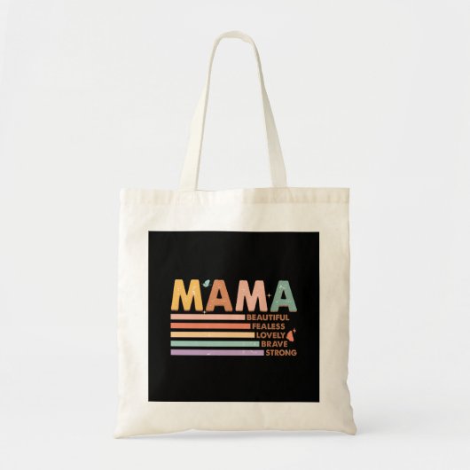 Tote Bag Mama Beau sans peur Lovely Brave Strong (Devant)