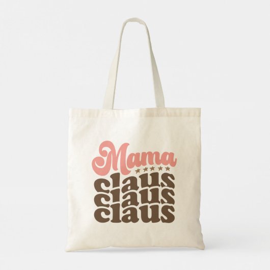 Tote Bag Mama Claus Retro Vacances de Noël Super (Dos)