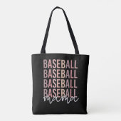 Tote Bag Mama de baseball | Cadeaux de maman de baseball (Dos)