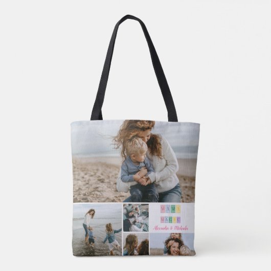 Tote Bag Mama Made Magic Patchwork Photo (Dos)