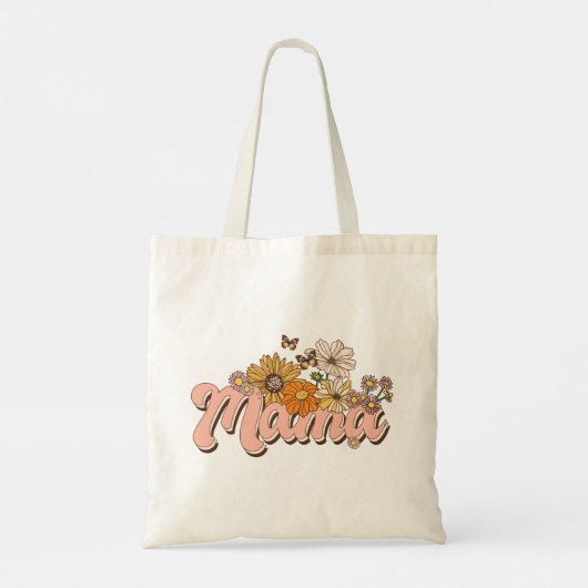 Tote Bag Mama Retro Floral (Dos)