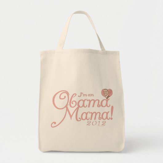 Tote Bag Maman 2012 d'Obama par ButtonZup (Devant)