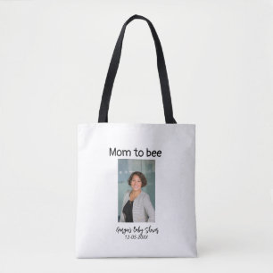 Tote Bag Maman à bébé ajouter le nom de photo date de la ba