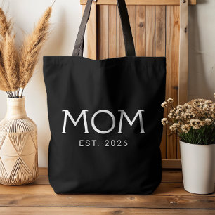 Tote Bag Maman a créé un nouveau cadeau pour maman noir