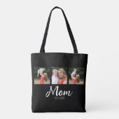 Tote Bag Maman a établi le script 3 Photo Noir (Dos)