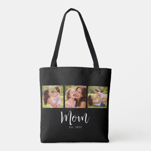 Tote Bag Maman a établi le script noir 3 Photo (Dos)