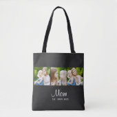 Tote Bag Maman a établi le script noir 3 Photo (Devant)