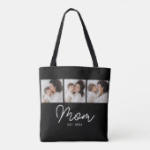 Tote Bag Maman a établi le script noir 3 Photo (Dos)