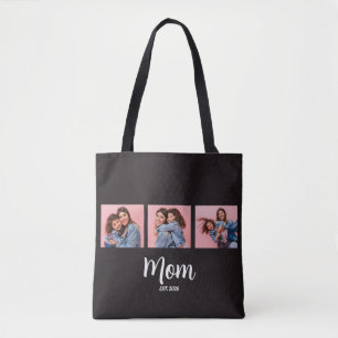 Tote Bag Maman a établi Script Noir 3 Photo