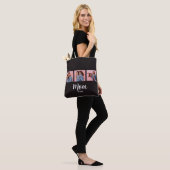 Tote Bag Maman a établi Script Noir 3 Photo (Sur le modèle)