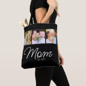 Tote Bag Maman a établi Script Noir 3 Photo (De près)