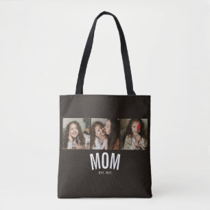 Tote Bag Maman a établi un noir minimal 3 Photo