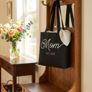 Tote Bag Maman a établi un nouveau cadeau noir pour maman