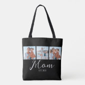 Tote Bag Maman a établi un script noir 3 Photo (Dos)