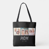 Tote Bag Maman a établi un script noir 3 Photo (Dos)