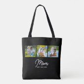 Tote Bag Maman a établi un script noir 3 Photo (Dos)