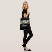 Tote Bag Maman a établi un script noir 3 Photo (Sur le modèle)