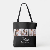 Tote Bag Maman a établi un script noir 3 Photo (Dos)