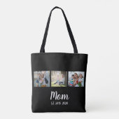 Tote Bag Maman a établi un script noir 3 Photo (Dos)