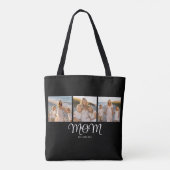 Tote Bag Maman a établi un script noir 3 Photo (Dos)