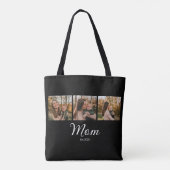 Tote Bag Maman a établi un script noir 3 Photo (Dos)