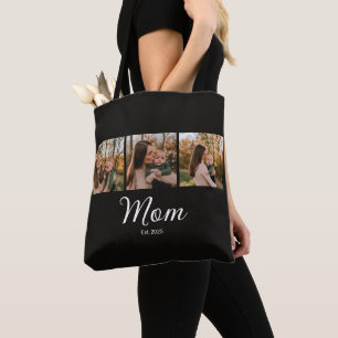 Tote Bag Maman a établi un script noir 3 Photo
