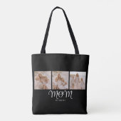 Tote Bag Maman a établi un script noir 3 Photo (Dos)