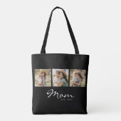Tote Bag Maman a établi un script noir 3 Photo (Dos)