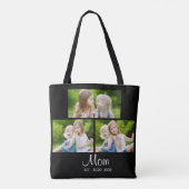 Tote Bag Maman a établi un script noir 3 Photo (Dos)
