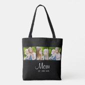 Tote Bag Maman a établi un script noir 3 Photo (Dos)