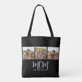 Tote Bag Maman a établi un script noir 3 Photo (Dos)